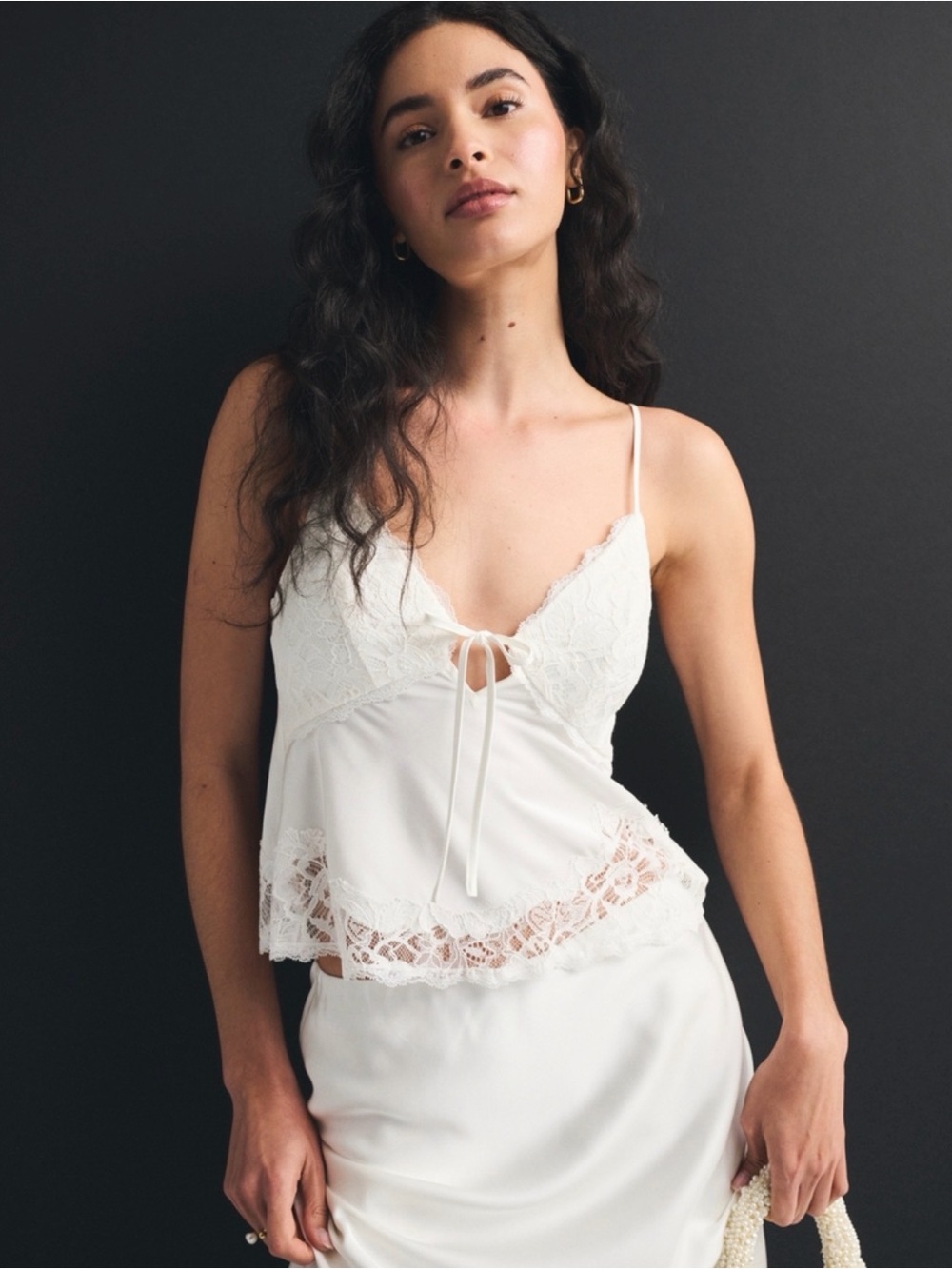 Abercrombie & Fitch White Lace Trim Skirt Set - Picture 3 of 3